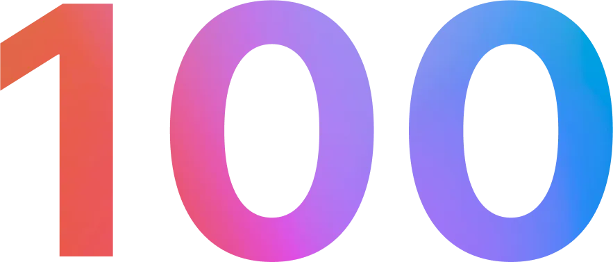 100 Program logo